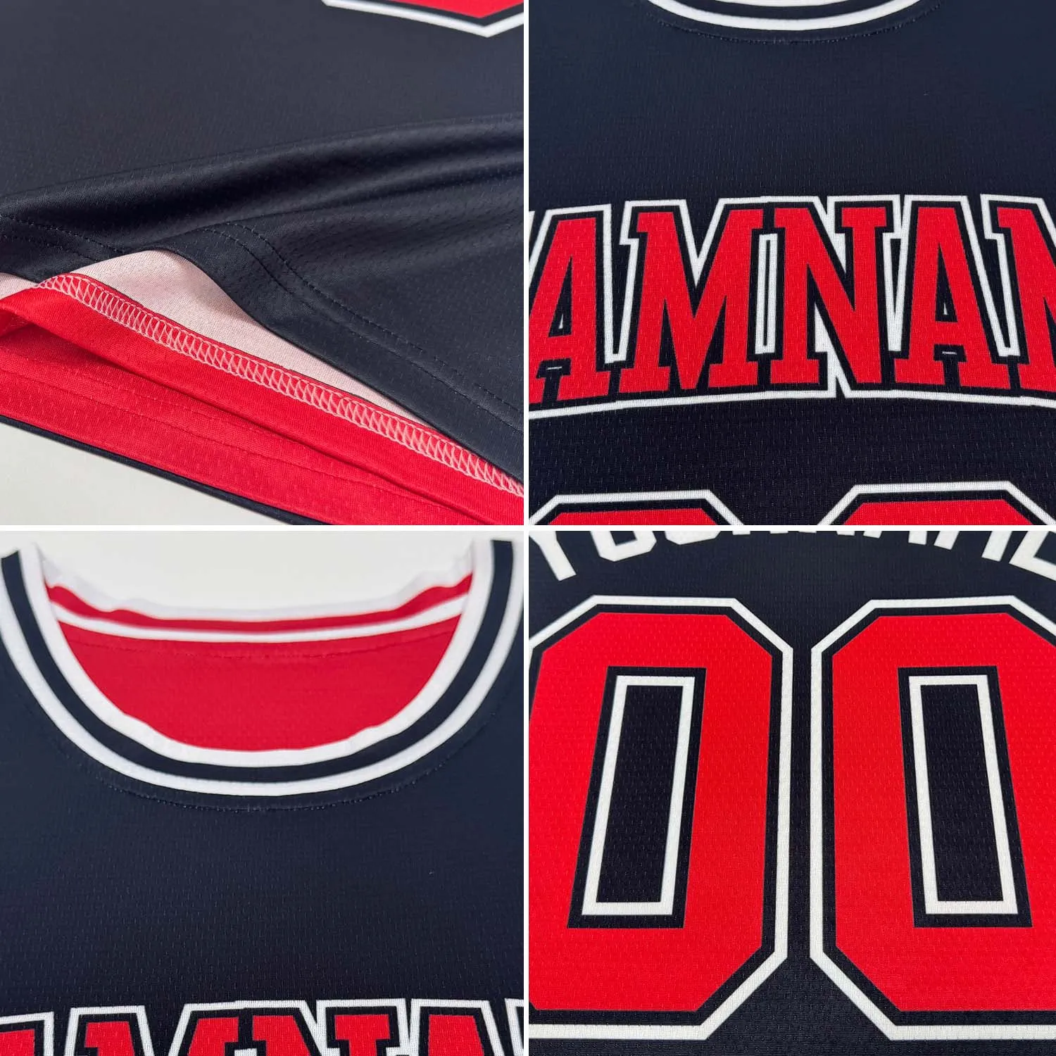 Custom Reversible Royal White-Red Double Side Basketball Jersey