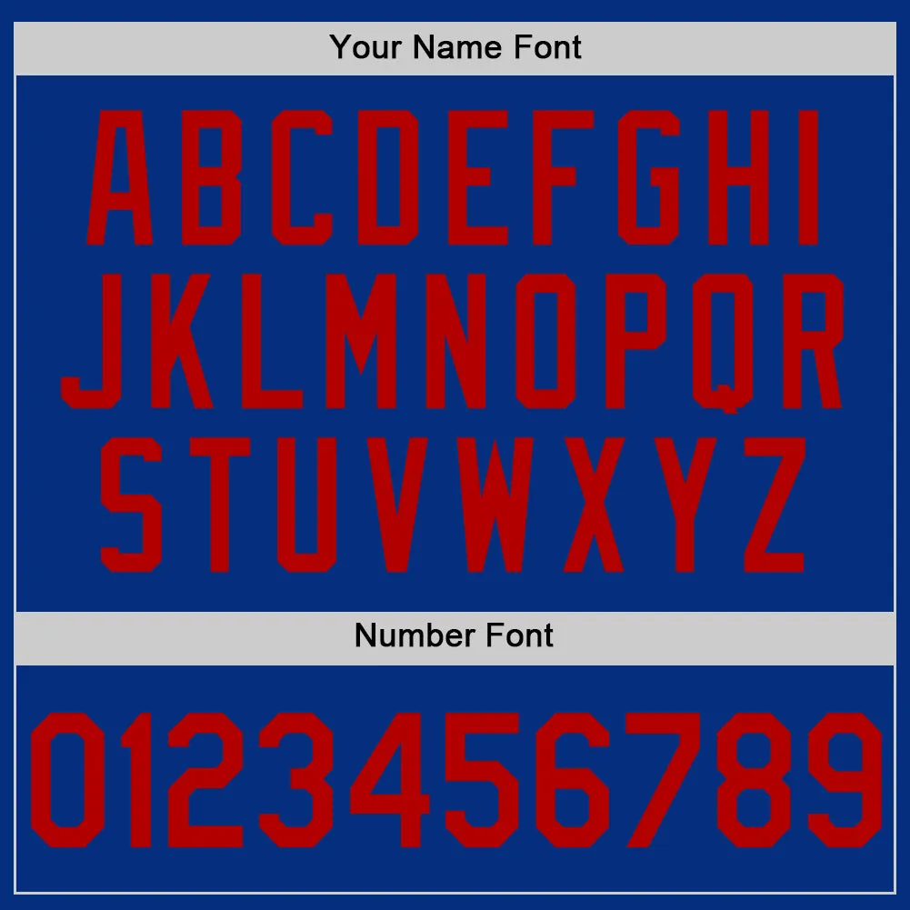 Custom Royal Red Authentic Throwback Basketball Jersey