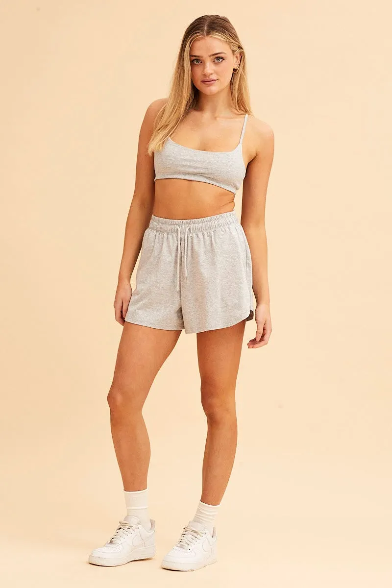 Grey Lila Cami Crop Top