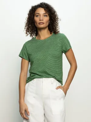 The Perfect Tee Palm / Chalk Stripe